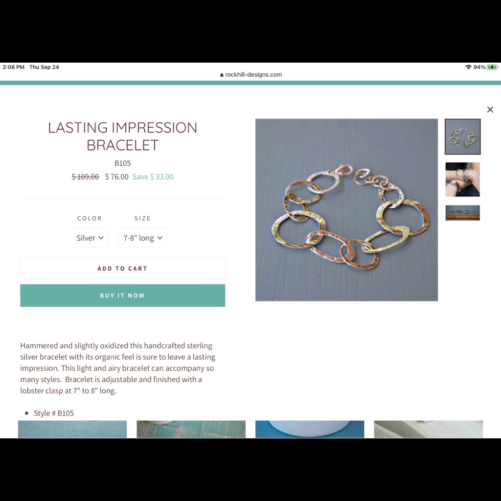 .925 Sterling Silver From Artisans In Israel